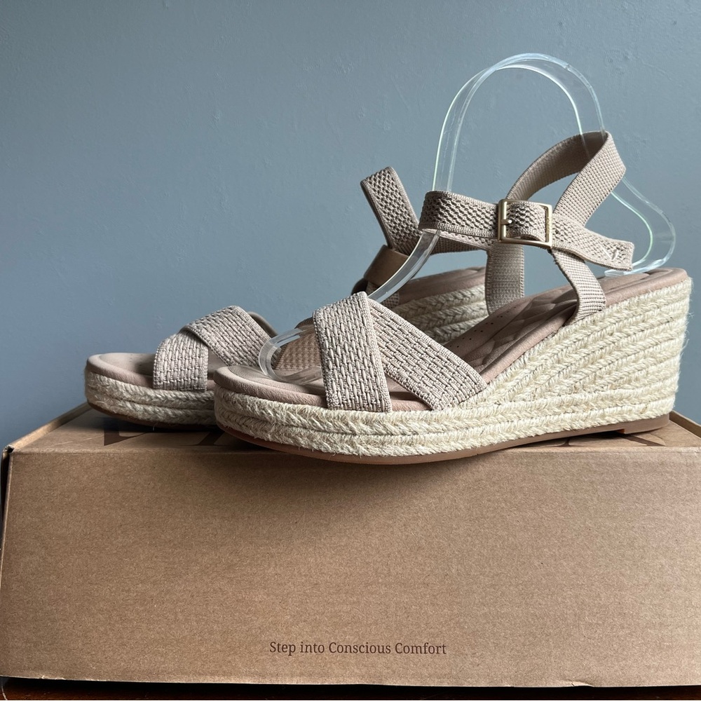 Women's Sally Almond Tan Wedge Sandals 38